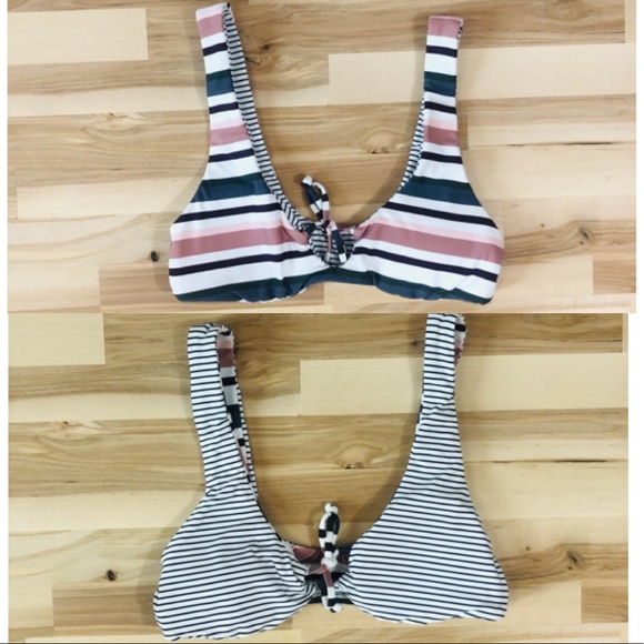 O'Neill Other - O’Neill XS Reversible striped Nova Revo Bikini top